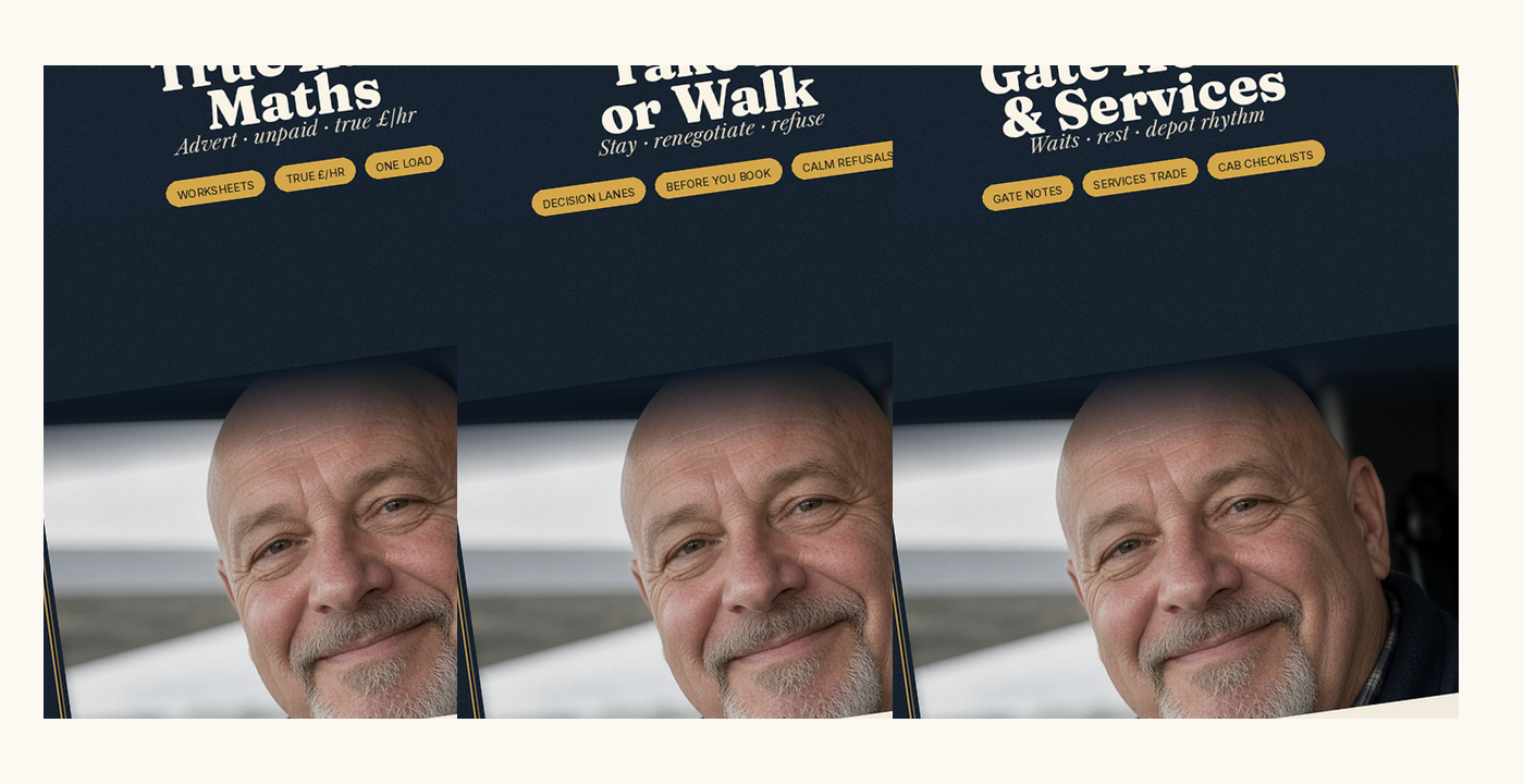 Volumes 1–3 — True Rate Maths, Take It or Walk, Gate Hours & Services